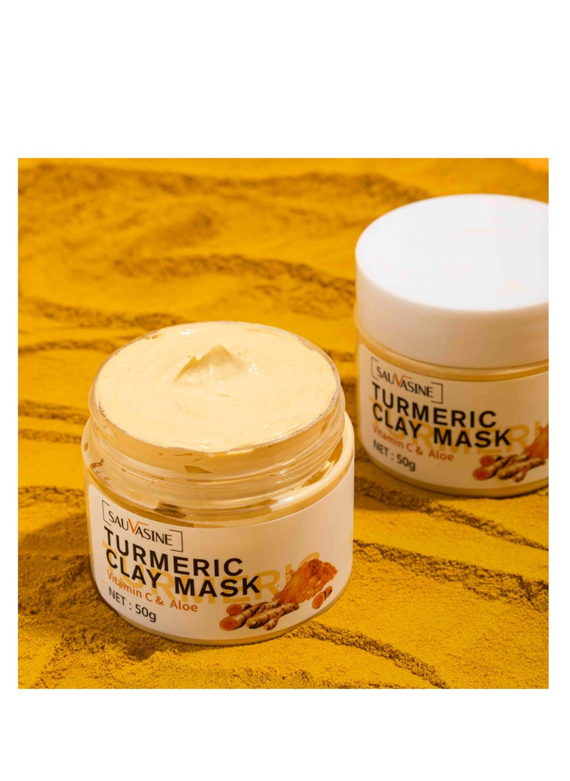 SAUVASINE - Vitamin C & Aloe Formula Turmeric Clay Mask 50 g - Image 1