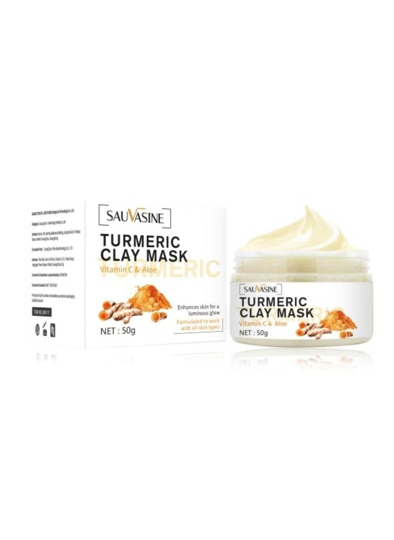 SAUVASINE - Vitamin C & Aloe Formula Turmeric Clay Mask 50 g - Image 1