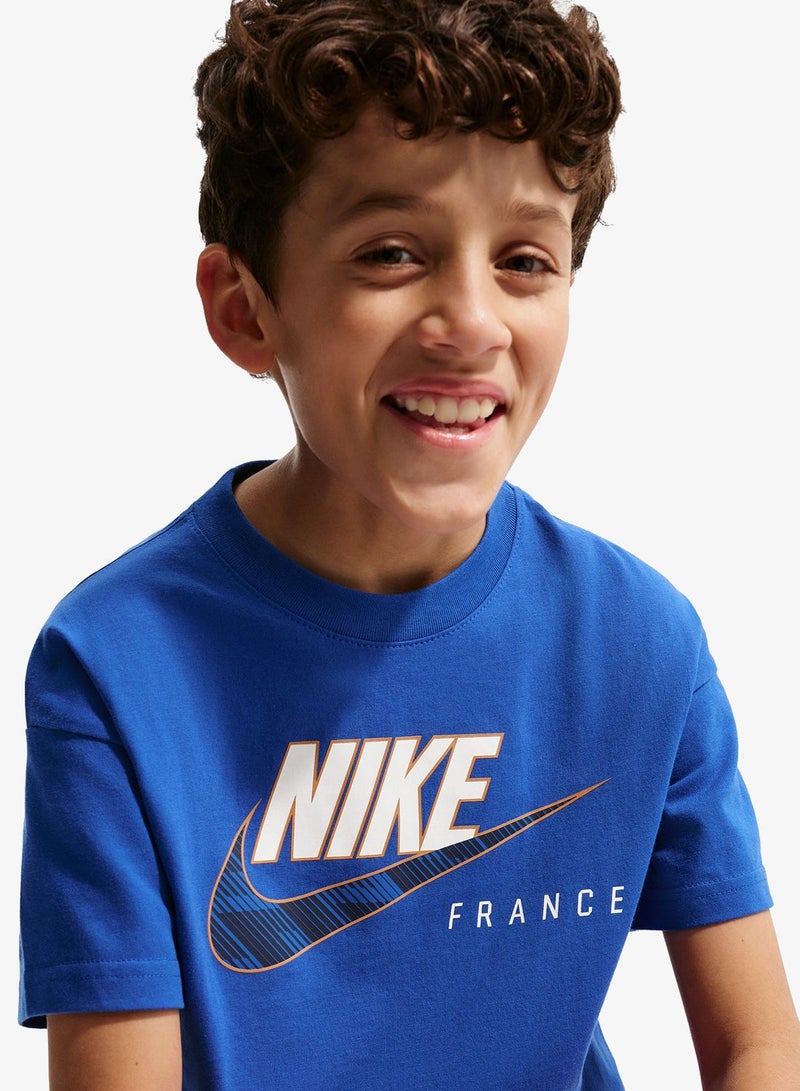 Nike Youth France Futura T-Shirt - Image 5