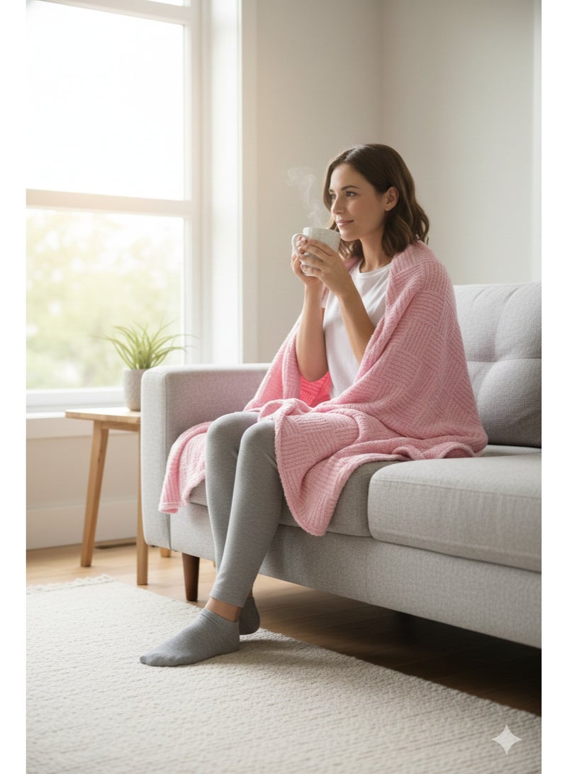 Nile Weave Elegant Egyptian Cotton Leno Throw Blanket – ultra-soft, lightweight, and beautifully crafted. Enjoy luxurious comfort, breathable warmth, and timeless sophistication in any room. - Image 4