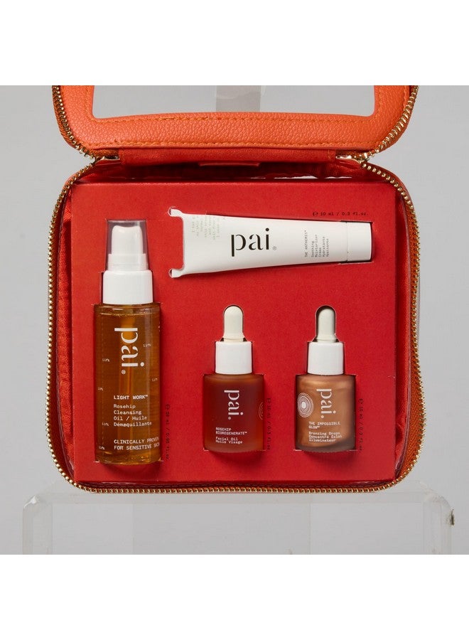 باي سكين كير مجموعة باي للعناية بالبشرة - جربي مجموعة باي | زيت تنظيف خفيف (28 مل) + أنثيميس (10 مل) + قطرات تسمير (10 مل) + زيت ثمر الورد الحيوي المُجدد ليلاً (10 مل) | طبيعي، نباتي، للبشرة الحساسة (مجموعة من 4 قطع) - Image 4