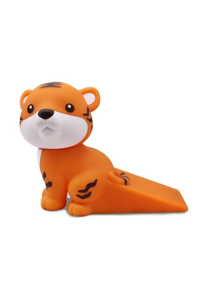Thoraya Cartoon Door Stopper Cute Animal Shaped Punch Free Decorative Door Wedge for Home Office Orange Tiger  - Image 1