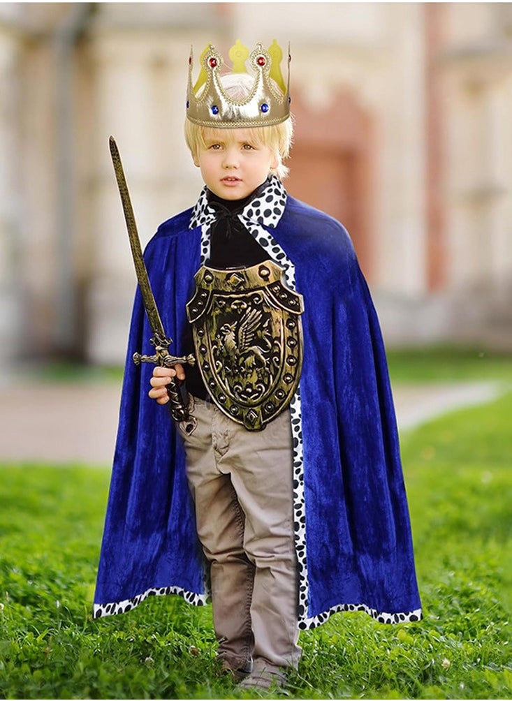 Al Aoyama - kids King's Cape Adults Costume Cloak for Men Velvet Cape - Image 1
