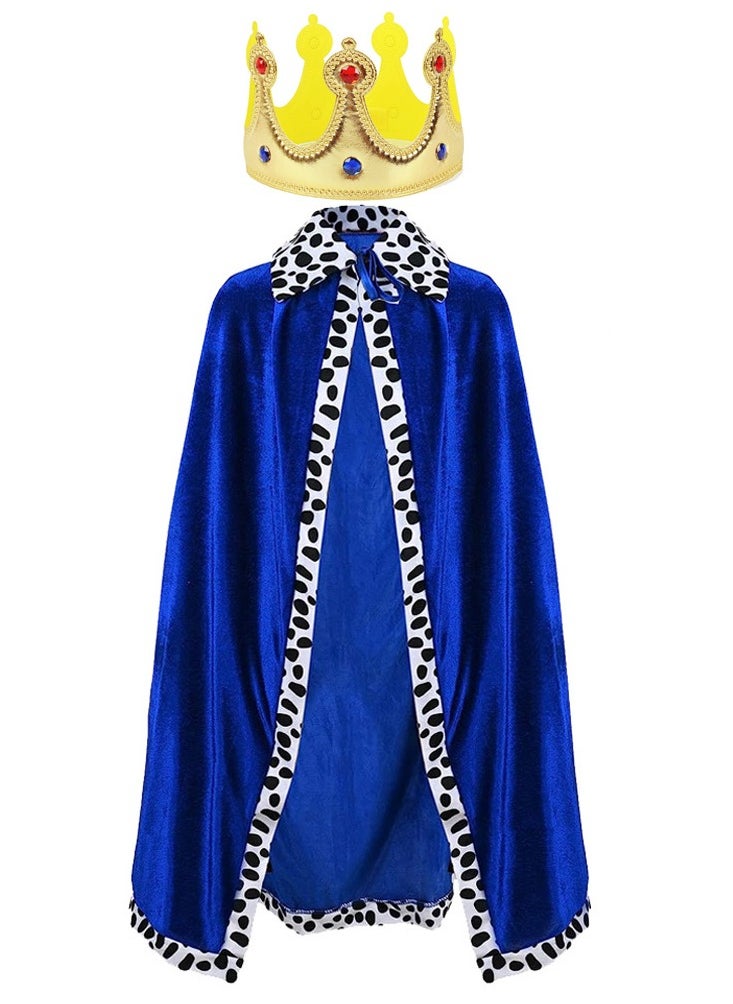 Al Aoyama - kids King's Cape Adults Costume Cloak for Men Velvet Cape - Image 1