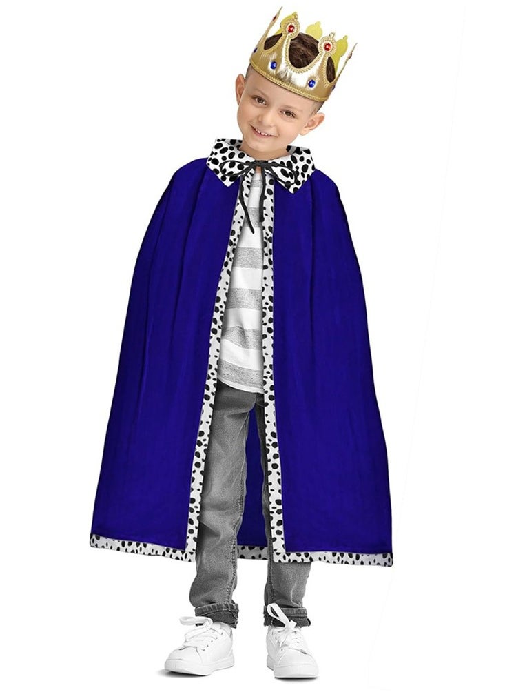 Al Aoyama - kids King's Cape Adults Costume Cloak for Men Velvet Cape - Image 1