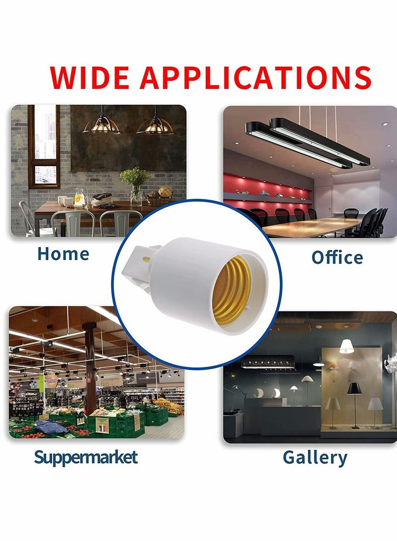 NIBEMINENT Gx23 to E26/E27 Lamp Base Holder Socket Adapter, Light Sockets Adapter - Image 4