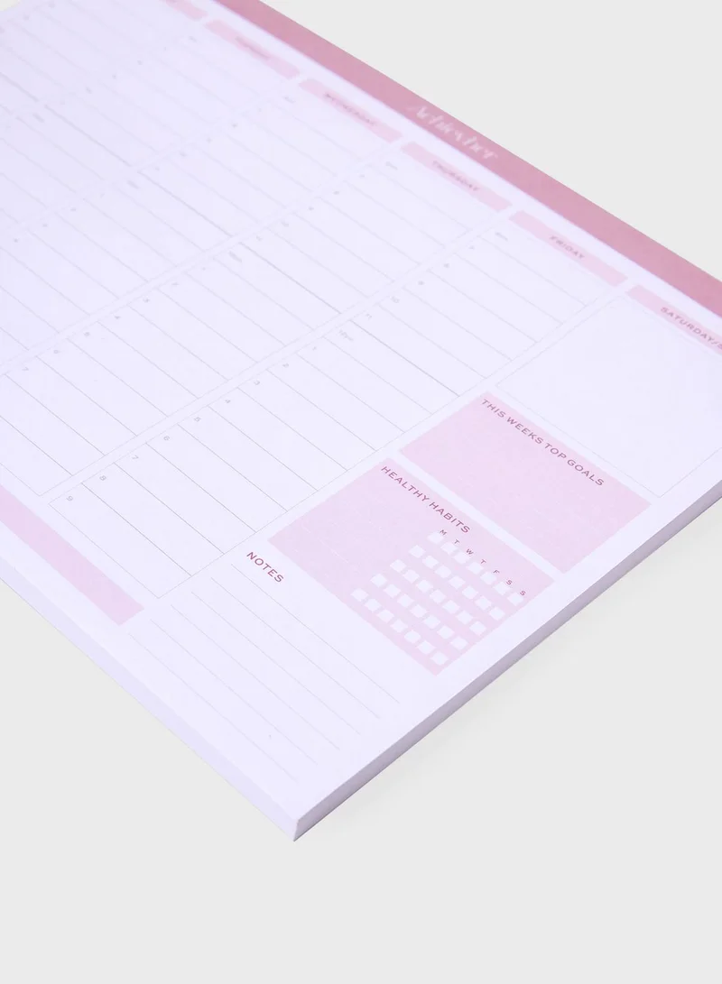 Prickly Pear Achievher A4 Affirmation Weekly Planner