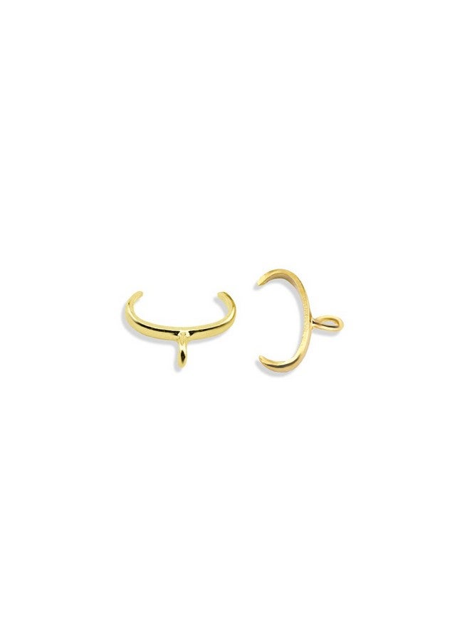 Beadalon Gold Plated Clever Pinch Bails 10Mm (8 Beads)