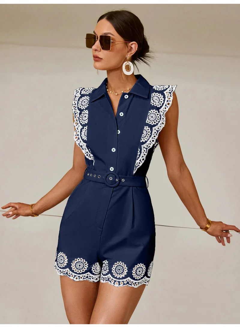 SIMPLEE Trendy Women's Jumpsuit - Fashionable Romper for Summer & Outings