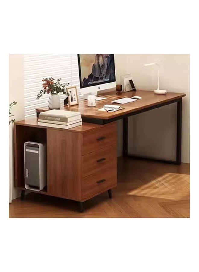 كيكي طاولة كمبيوتر وطاولة متعددة الوظائف للمكتب المنزلي مقاس 120 سم مع 3 أدراج - Image 1