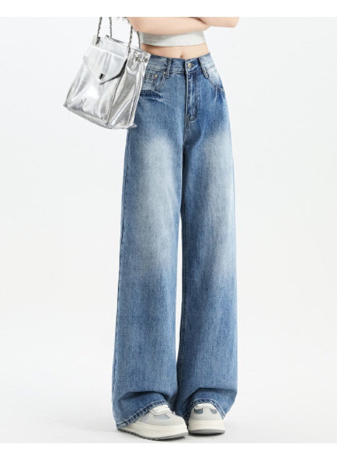 EPTISON Retro Women'S Jeans 2025 Autumn Loose High-Street Slimming Comfort Versatile Wide-Leg Pants - Image 1