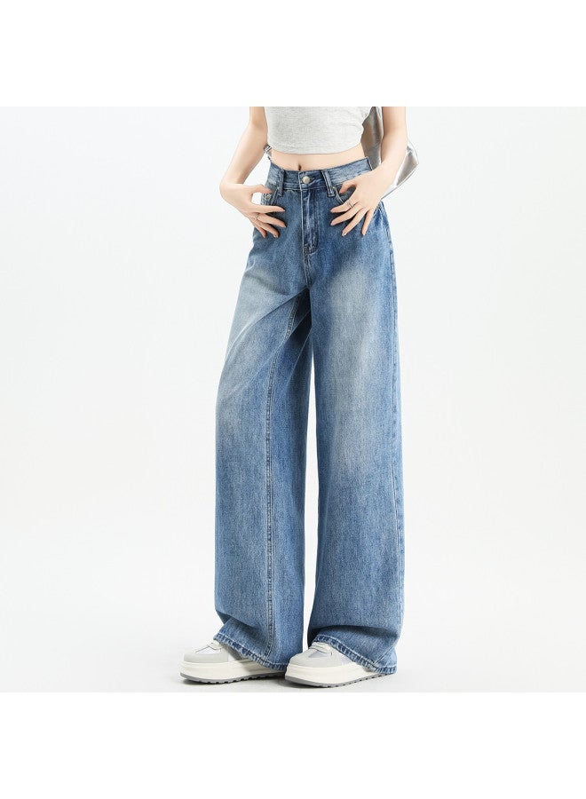 EPTISON Retro Women'S Jeans 2025 Autumn Loose High-Street Slimming Comfort Versatile Wide-Leg Pants - Image 4