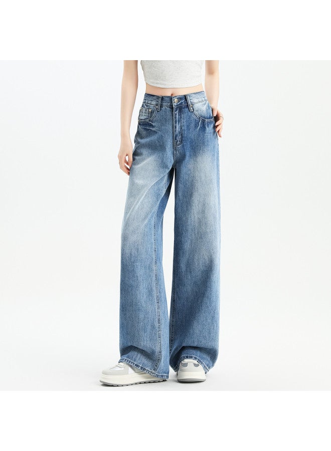 EPTISON Retro Women'S Jeans 2025 Autumn Loose High-Street Slimming Comfort Versatile Wide-Leg Pants - Image 5