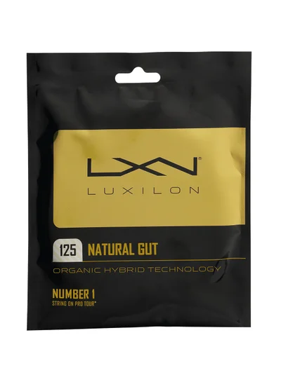 Wilson Natural Gut 125 Clear Tennis String - Set 40ft. ( 12.2m), String Gauge : 16 (1.25mm)