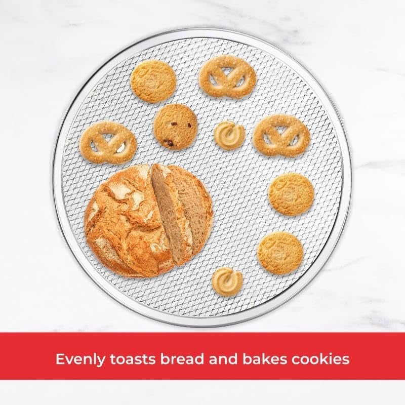 Hazel Aluminum Pizza Screen Tray | Set of 2 Round Crisping Pizza Tray for Crispy Crust (10 inch & 12 inch) - Image 5