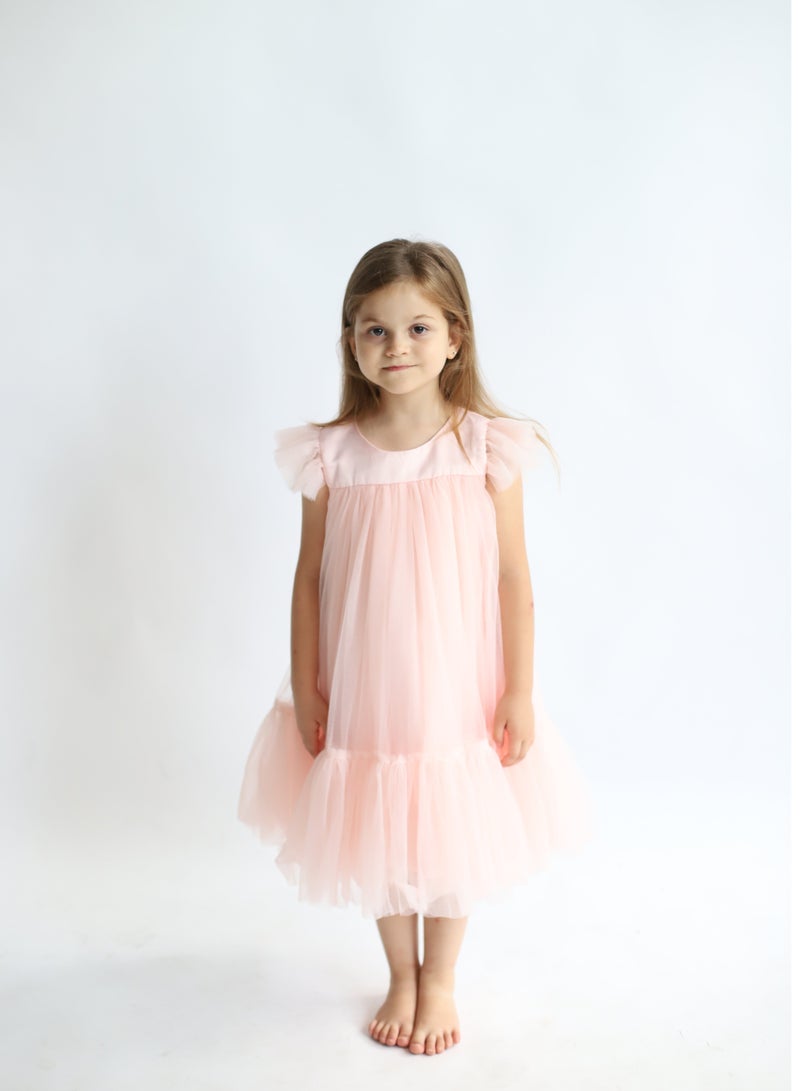 D'Daniela Ruffled Tulle Dress - Image 1