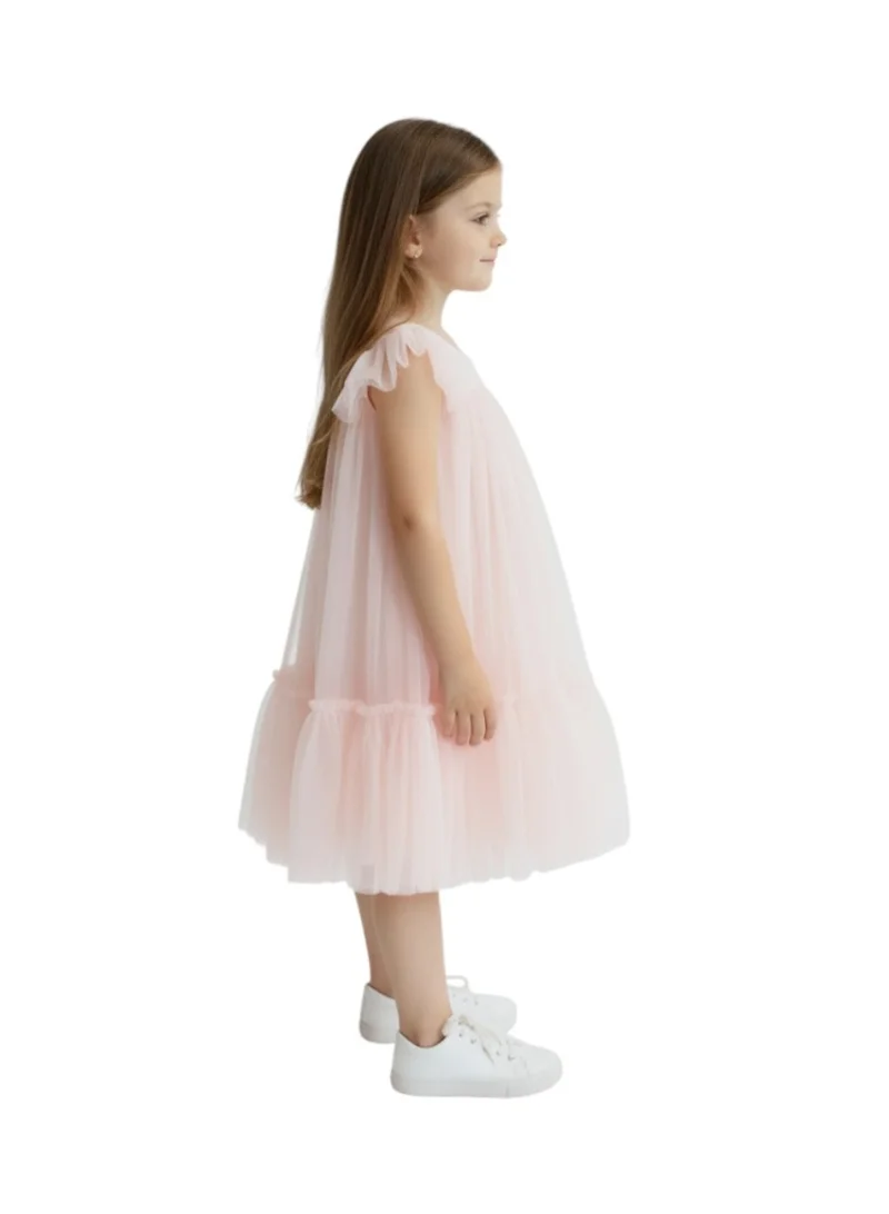 D'Daniela Ruffled Tulle Dress
