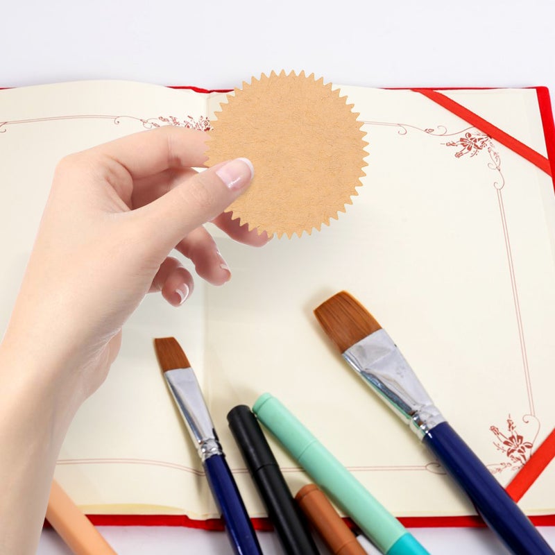 Kraft Paper Print Stickers for Graduation Certificates and Awards, Motivational Design - Image 4