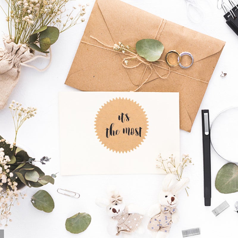 Kraft Paper Print Stickers for Graduation Certificates and Awards, Motivational Design - Image 5