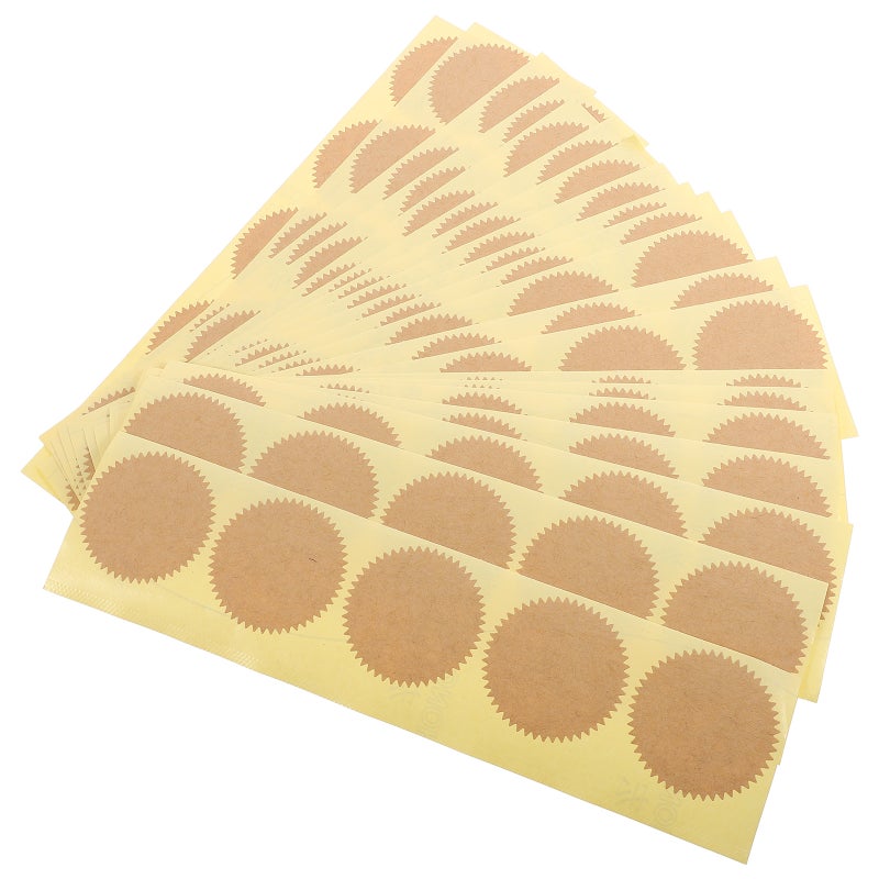 Kraft Paper Print Stickers for Graduation Certificates and Awards, Motivational Design - Image 1