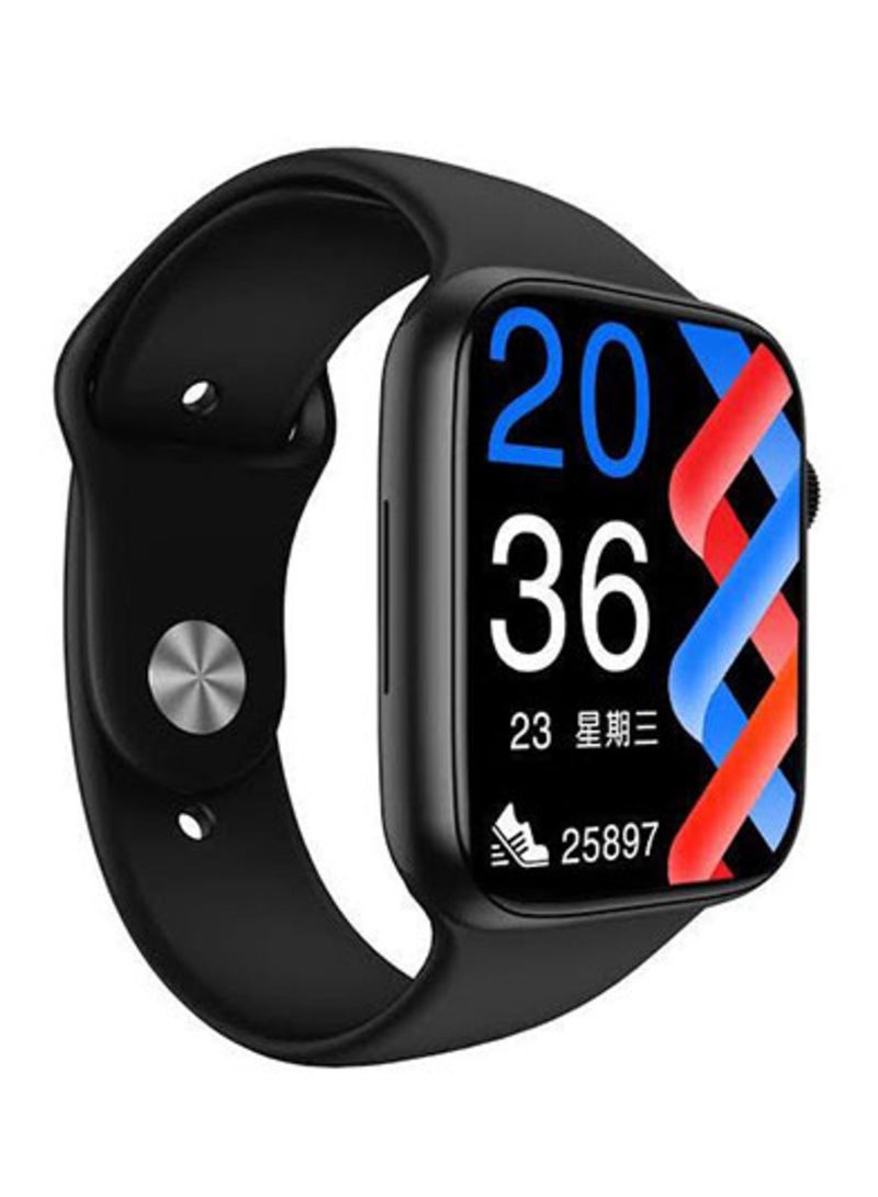 modio Modio MC68 Smartwatch 45mm – Series 8 Design, HD Screen, Fast Wireless Charging, Waterproof, Large Capacity Battery, Customizable Dials (Black) - Image 2