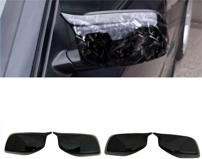 Compatible for BMW E60 E61 E63 E64 5 Series Model 2004-2008 Rear View Door Wing Mirror Side Mirror Cover Caps Shell Case(Forged Carbon Look) - Image 2