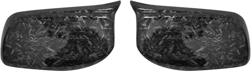 Compatible for BMW E60 E61 E63 E64 5 Series Model 2004-2008 Rear View Door Wing Mirror Side Mirror Cover Caps Shell Case(Forged Carbon Look) - Image 1