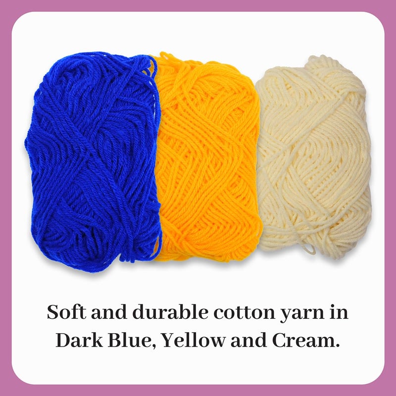 picknMAKE 6 Pcs Floral Whisper Crochet Coaster DIY Coaster Kit for Beginners, Crochet Yarn Full, Multicolor Decorative Flower Coasters Craft Kit with All Material Included - Image 5