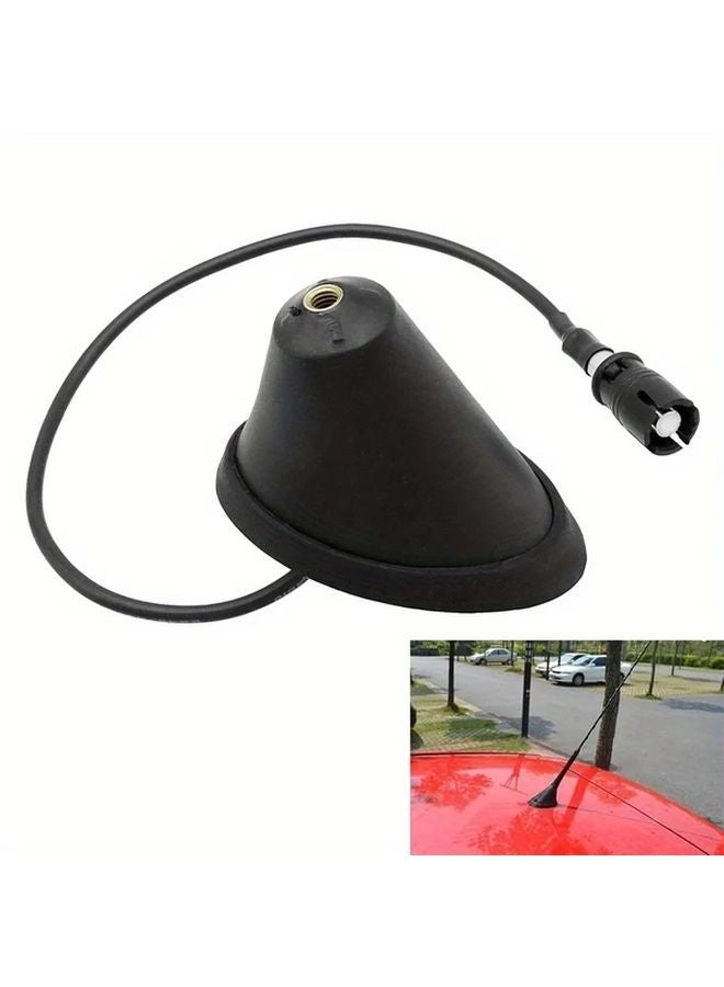 Black Car Shark Fin Antenna Cover Compatible with Volkswagen Golf Jetta Polo - Image 2