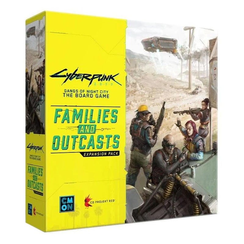 CMON Cyberpunk 2077 Families and Outcasts Board Game Expansion Introducing The Badlands and New Gang Immersive SciFi Strategy Game Ages 14 15 Players 90120 Min Playtime