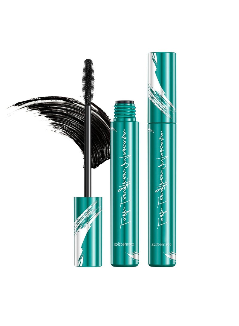 Mascara Black, Volume and Length Waterproof Mascara, False Lash Effect Mascara, Natural Thick Curled Eyelashes, No Clumping or Non Smudging & No Flaking, Soft Fibre Brush, Lasting All Day, 10ml