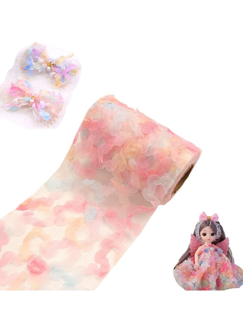 SYOSI Rose Tulle Rolls 4.7 inch x 10 Yards (30 feet) for Wedding Party Decorations Gift Bow Craft Tutu Skirt, for Crafts Tutu Costumes Skirts Parties, by Craft Forge  - Image 1