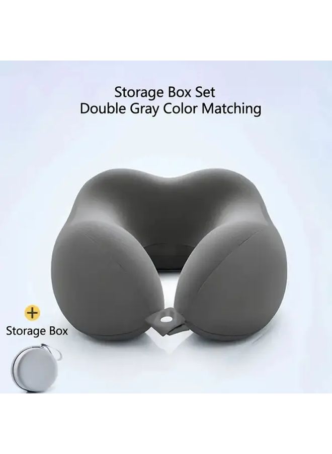 Fruit Green Ergonomic U Shaped Neck Pillow Slow Rebound Travel Naps Office Machine Washable Cover - Image 5