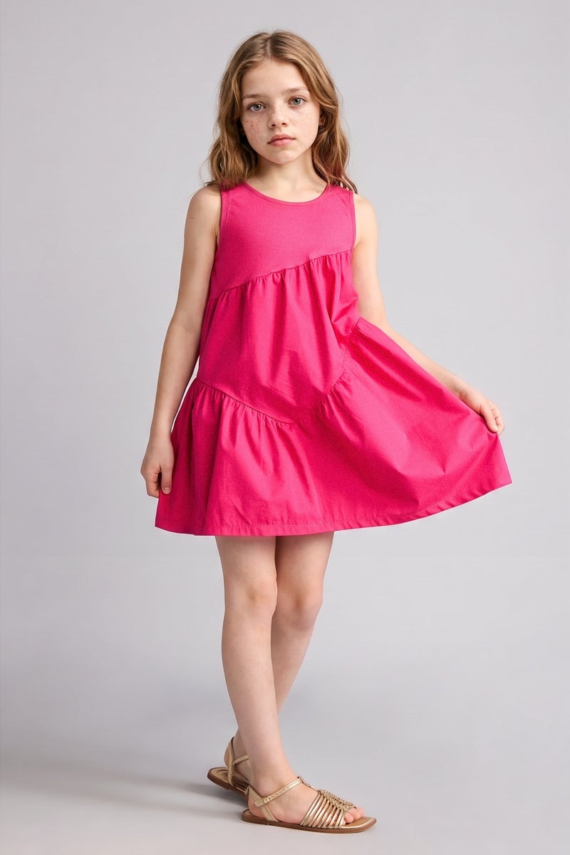 DeFacto Pink Girl Girl Sleeveless Dress Casual - Image 2