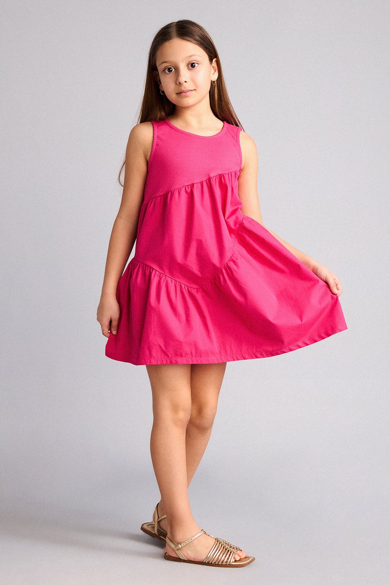DeFacto Pink Girl Girl Sleeveless Dress Casual - Image 2