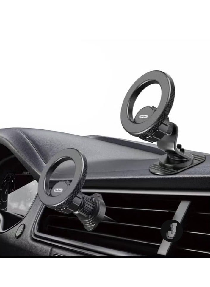 JAJEEK Magnetic Car Holder MagSafe 360° Rotatable 2-in-1 Vent & Flat Floor Phone Mount - Image 2