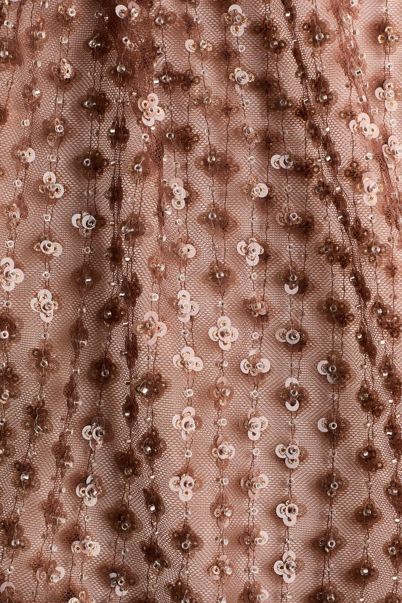 H&M Sequined mesh top