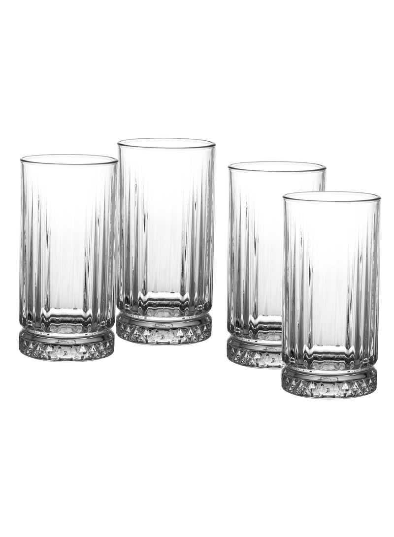 باساباش طقم 4 كاسات زجاج تركي السعة 365 مل - Image 1