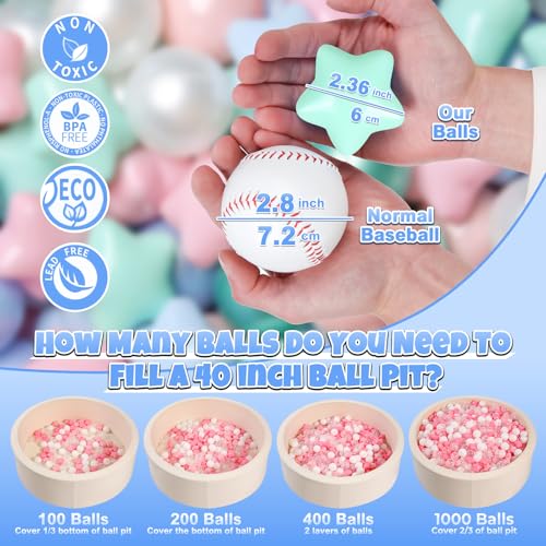 GOGOSO 100 NonToxic Play Balls for Kids Soft CrushProof and BPAFree Pit Balls in Fun Colors for IndoorOutdoor Playtime - Image 5
