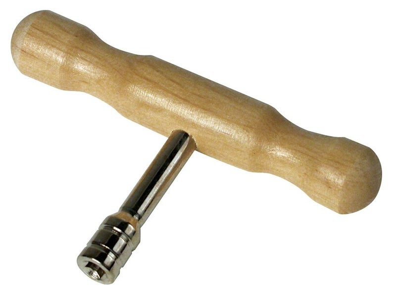 GOLDEN GATE مفتاح ضبط على شكل حرف T من غولدن غيت DH-40 - يناسب دبابيس السحب 3/16" - أداة ضبط متعددة الآلات - مقبض خفيف الوزن من خشب الزان - عمود مطلي بالنيكل - Image 1