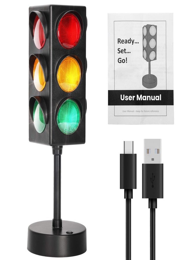 Aekops 11 Inch Traffic Light Lamp with Base for Room Decoration, Stop Light Lamp with Color Changing and Blinking Modes, Traffic Light Desk Lamp for Bedroom, Classroom,Party Decorations, 1 Pack - Image 1