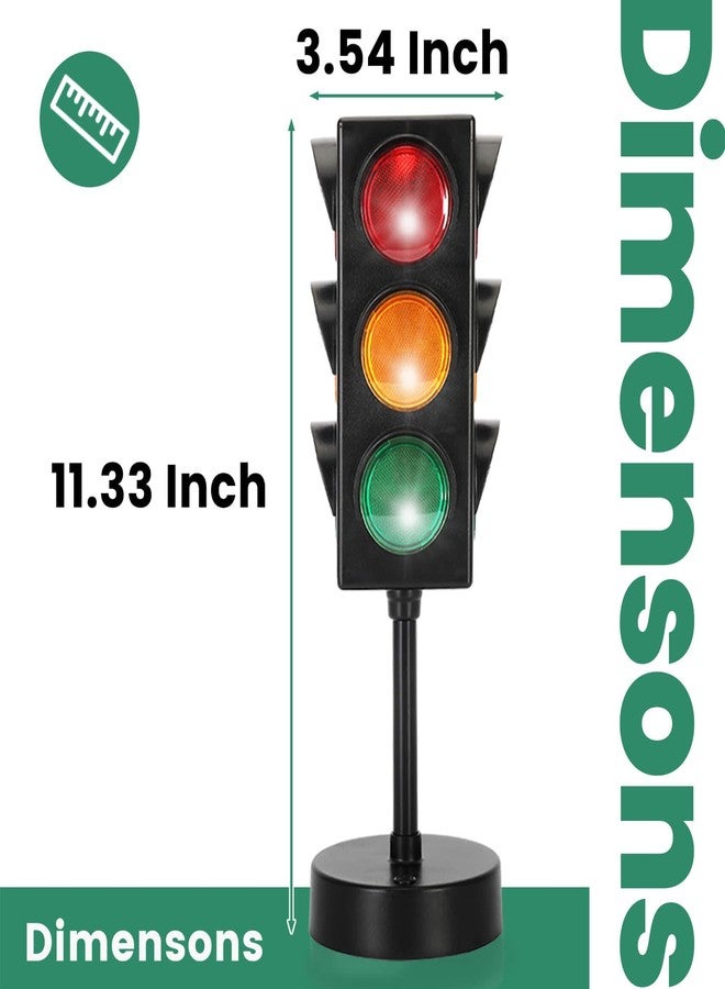 Aekops 11 Inch Traffic Light Lamp with Base for Room Decoration, Stop Light Lamp with Color Changing and Blinking Modes, Traffic Light Desk Lamp for Bedroom, Classroom,Party Decorations, 1 Pack - Image 2