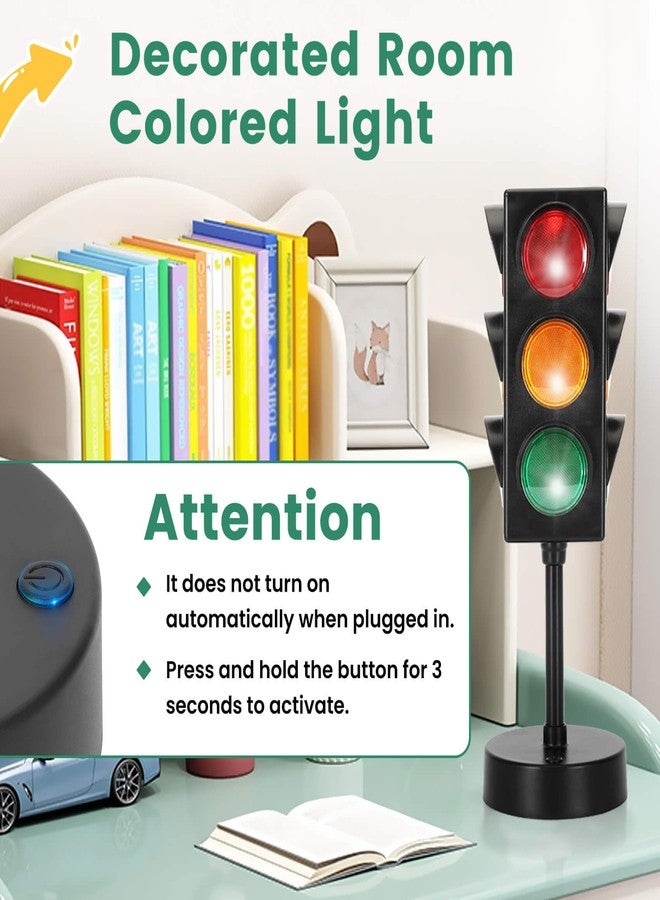 Aekops 11 Inch Traffic Light Lamp with Base for Room Decoration, Stop Light Lamp with Color Changing and Blinking Modes, Traffic Light Desk Lamp for Bedroom, Classroom,Party Decorations, 1 Pack - Image 3