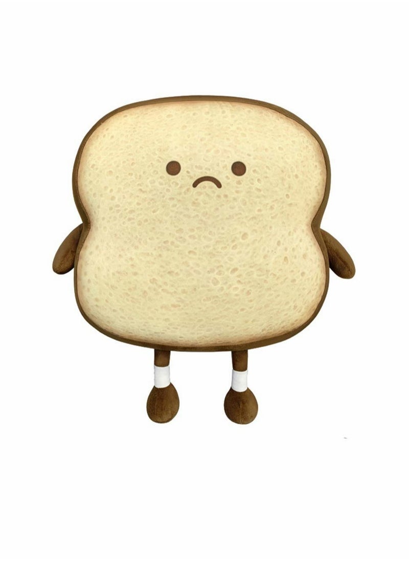 Excefore Plush Toy Pillows, 7" Small Cute Stuffed Plush Toast Sofa Pillow, Toast Bread Pillow Funny Food  - Image 1