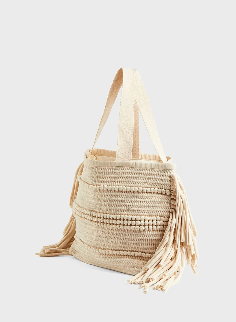H&M Jacquard-Weave Shopper