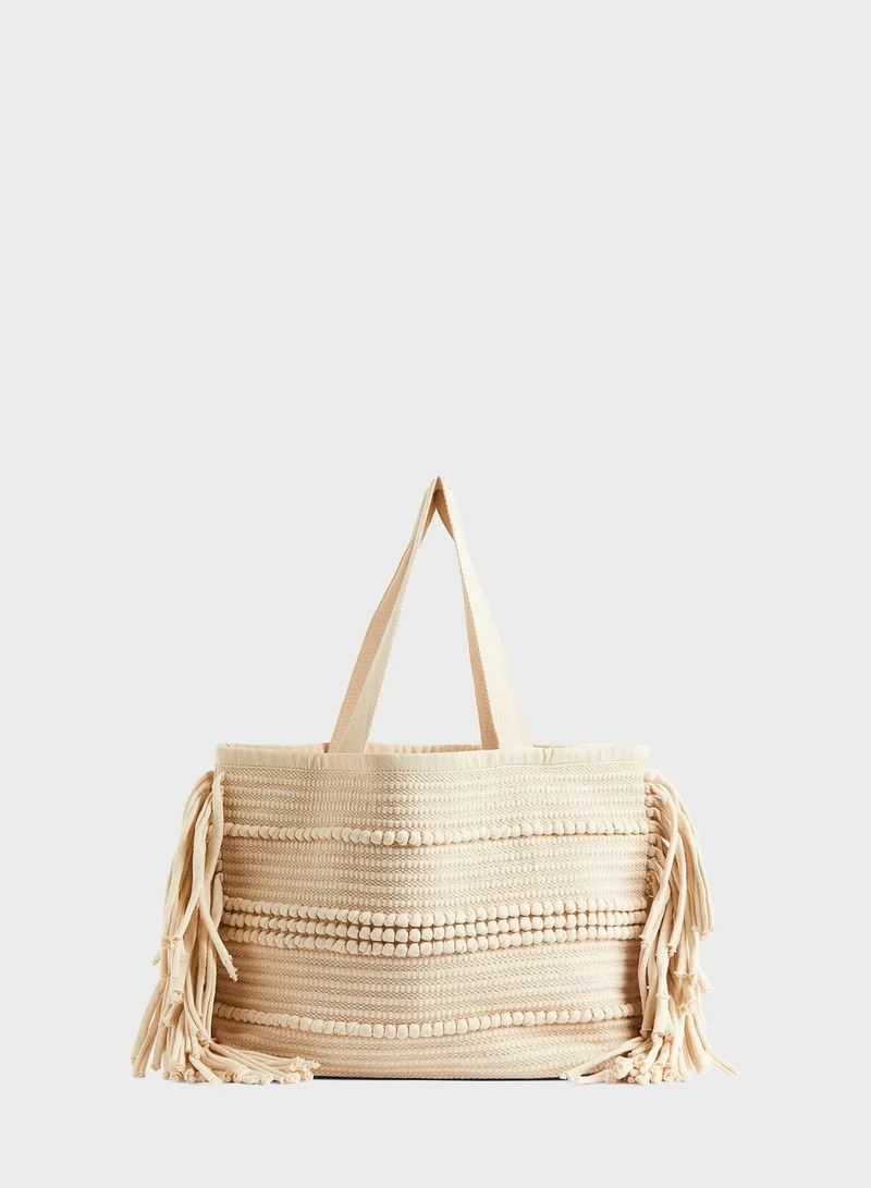 H&M Jacquard-Weave Shopper