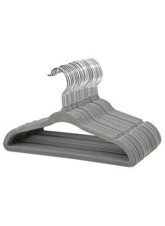 Generic 100 Pieces Of Non-slip Velvet Cloth Rack Set Grey  - Image 1