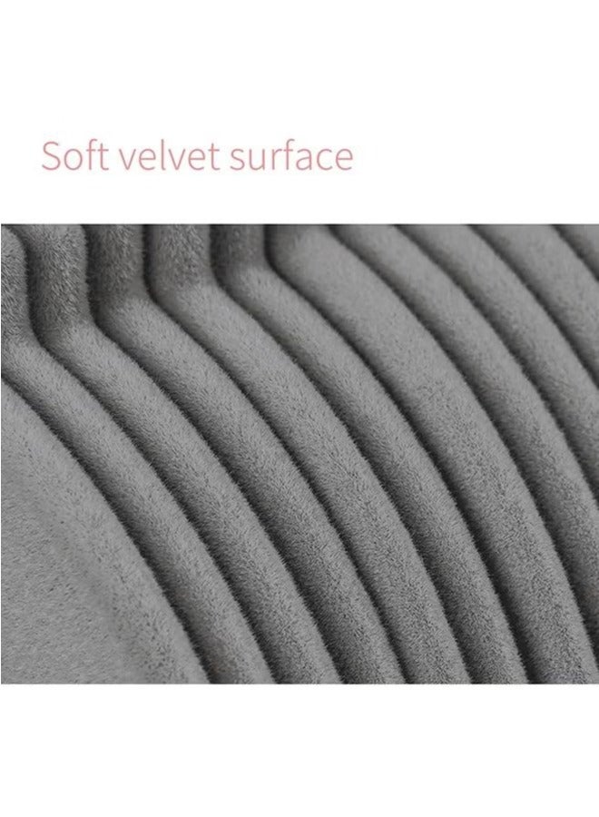 100 Pieces Of Non-slip Velvet Cloth Rack Set Grey  - Image 4
