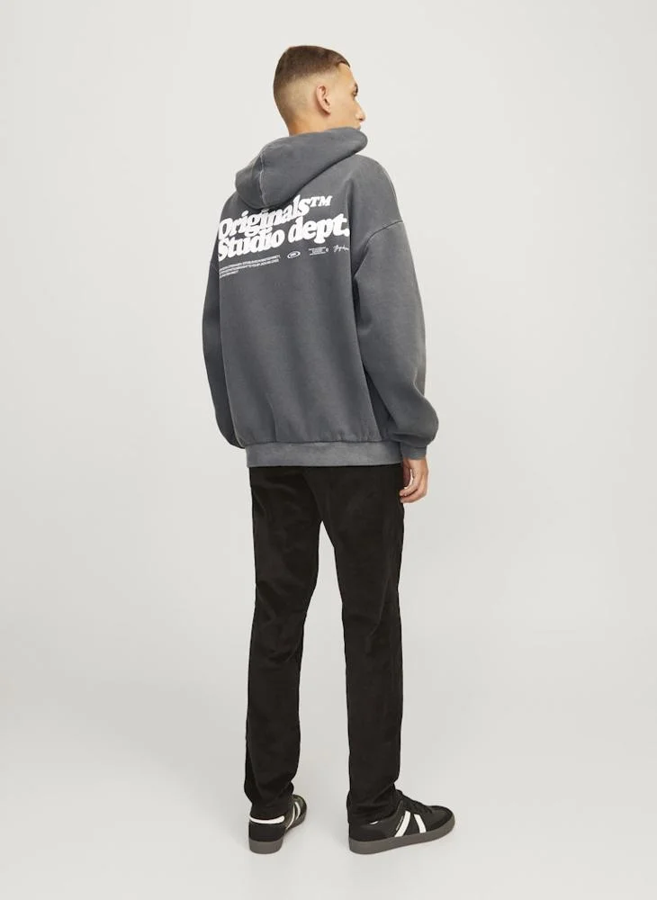 جاك اند جونز Jorvermont Logo Hoodie