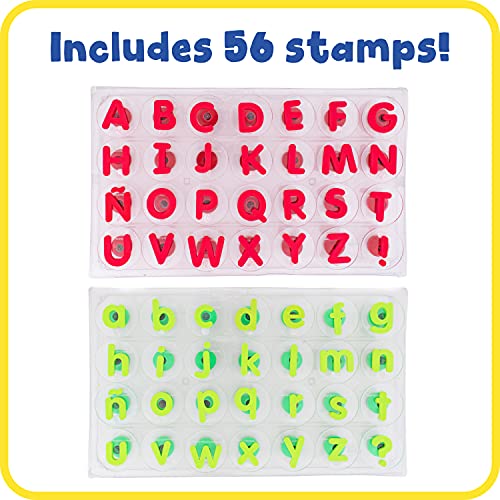 READY 2 LEARN Giant Stampers Alphabet Uppercase Lowercase Set of 56 Easy to Hold Foam Stamps for Kids Arts and Crafts Stamps for Displays Posters Signs and DIY Projects - Image 5